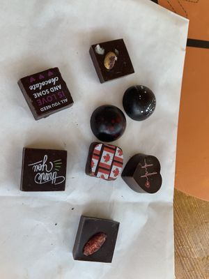 Chocolates at ChocolaTas in Vancouver