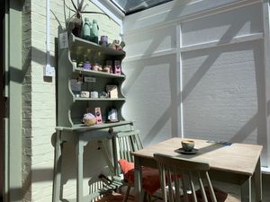 Some inside seating   at Nourish in Letchworth