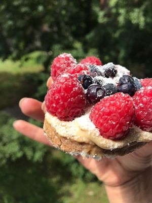 Lovely desert from sexy girl ;) at Mana Space in Kyiv