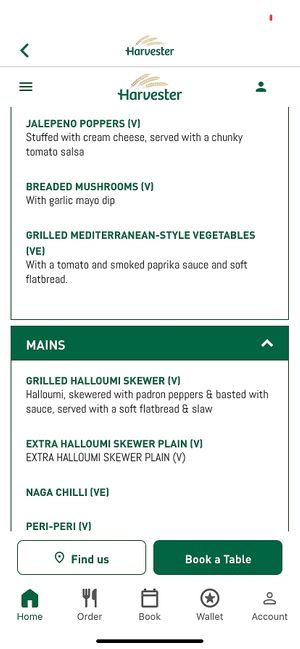   at Harvester Hillington in Glasgow