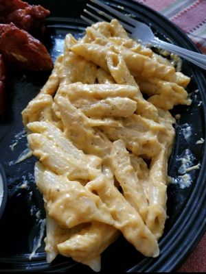 amazing vegan mac! at Merge in Buffalo