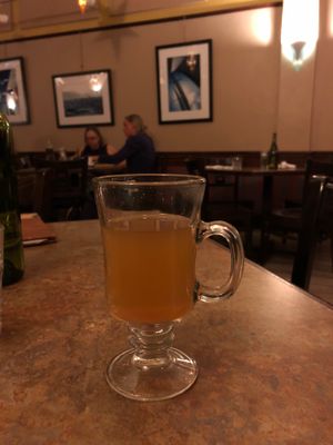 Hot Cider. With Apple moonshine and bourbon  at Merge in Buffalo