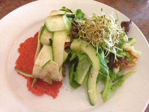 raw lasagna at Merge in Buffalo