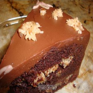 German chocolate cake at Stephanie's Bakery in San Diego