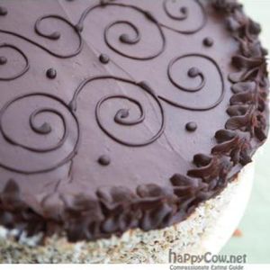 Wedding Cake ordered from Stephanie's Bakery. We had vanilla passionfruit and a chocolate cake.  at Stephanie's Bakery in San Diego