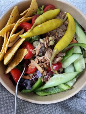 Guacamole kaum auffindbar, ca 1 Teelöffel   at Veggie Oase - Maybe closed in Oberasbach