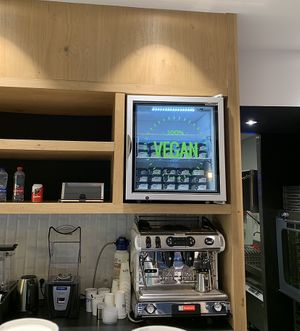 Vegan ice cream freezer   at Oyya in Ghent