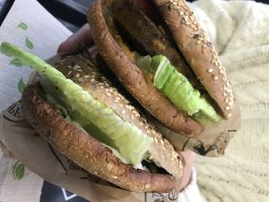 Burger bread is phenomenal! at Copper Branch - Nieuwstraat in Brussels