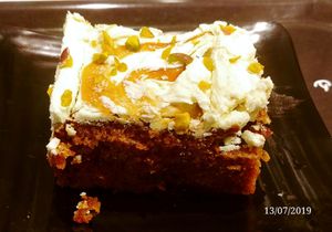 Carrot cake at Copper Branch - Nieuwstraat in Brussels