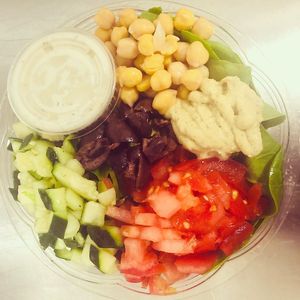 hummus bowl at Locali in Los Angeles