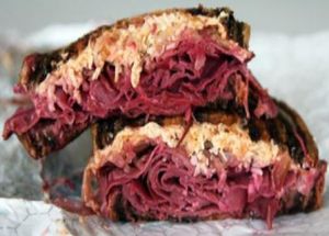 Vegan reuben at Locali in Los Angeles