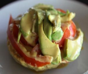 Vegan benedict at Locali in Los Angeles