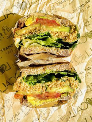 The TLC (chickpea un-tuna, avocado, fresh crisp veggies)  at Locali in Los Angeles