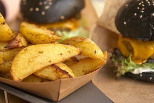 Those wedges! at VEG'D - Vegan Burgers - F-Hain in Berlin