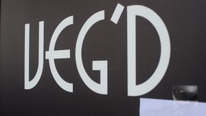 sign at VEG'D - Vegan Burgers - F-Hain in Berlin