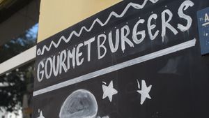 sign at VEG'D - Vegan Burgers - F-Hain in Berlin