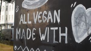 sign at VEG'D - Vegan Burgers - F-Hain in Berlin