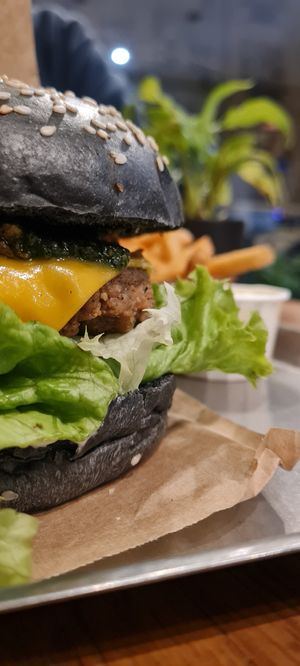 Yummiest burger 🍔  in Berlin at VEG'D - Vegan Burgers - F-Hain in Berlin