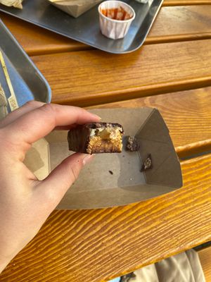 Vegan snickers bar   at VEG'D - Vegan Burgers - F-Hain in Berlin