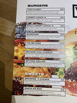 Menu  at VEG'D - Vegan Burgers - F-Hain in Berlin