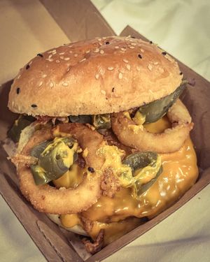 The Beyond Chili Cheeze  at VEG'D - Vegan Burgers - F-Hain in Berlin