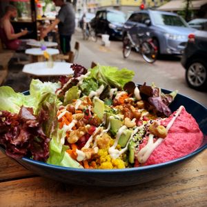 A rainbowl  🏳️‍🌈🍲 at VEG'D - Vegan Burgers - F-Hain in Berlin