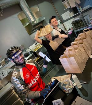 Team 🖤 at VEG'D - Vegan Burgers - F-Hain in Berlin
