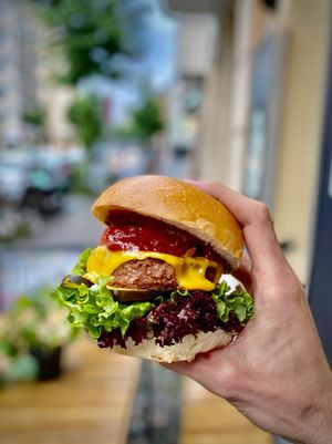 The Beyond at VEG'D - Vegan Burgers - F-Hain in Berlin