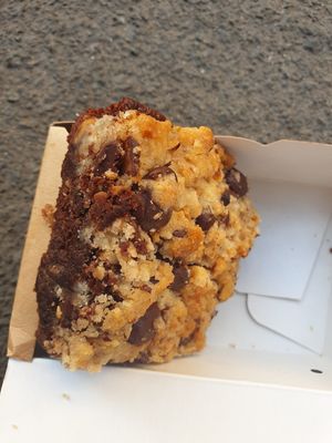 Spot on, a must buy this cookie brownie at VEG'D - Vegan Burgers - F-Hain in Berlin