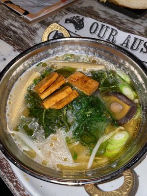 Flavourless Miso Bowl (and $5 extra for the tofu 🙄) at Grandview Hotel in Bowen