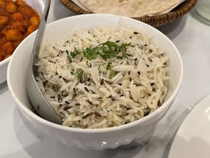 Jeera rice, 60 baht  at Primani's in Udon Thani