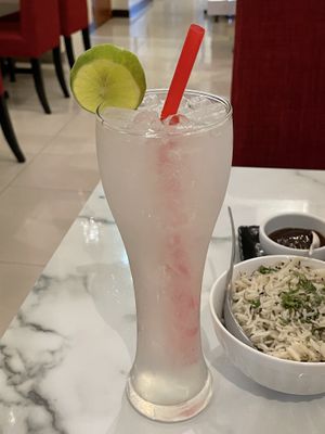 Fresh lime soda, 75 baht  at Primani's in Udon Thani