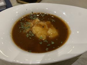 Mash potato and gravy. Very good    at Flavours by Saute 寻味•素特 in Central Singapore