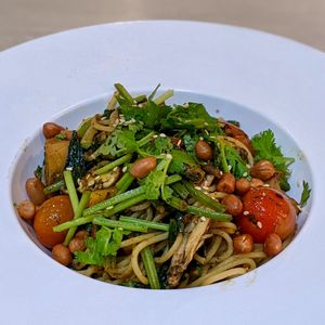 Mala Lion Mane Aglio Olio at Flavours by Saute 寻味•素特 in Central Singapore