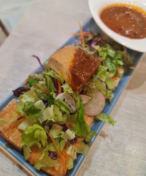 Tofu Goreng with peanut sauce ~ 16/11/22 at Flavours by Saute 寻味•素特 in Central Singapore