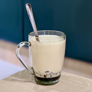 Gula Melaka Grass Jelly Soy Milk at Flavours by Saute 寻味•素特 in Central Singapore