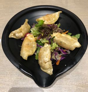Fried gyoza   at Flavours by Saute 寻味•素特 in Central Singapore