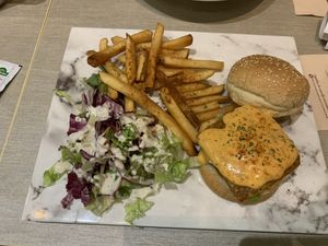 Burger with Mala Mayo at Flavours by Saute 寻味•素特 in Central Singapore