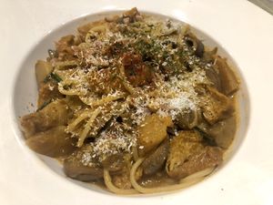 Laksa Spaghetti  at Flavours by Saute 寻味•素特 in Central Singapore