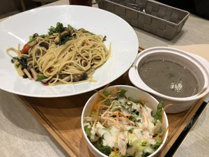 Truffle aglio olio set at Flavours by Saute 寻味•素特 in Central Singapore