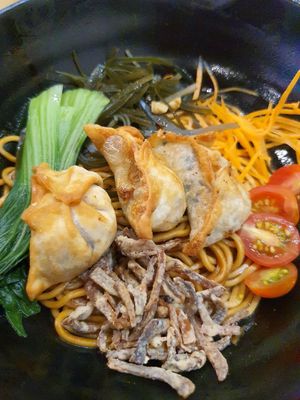 Handmade Dumpling Dry Ramen ~ Circuit Breaker Period Phase 2 at Flavours by Saute 寻味•素特 in Central Singapore