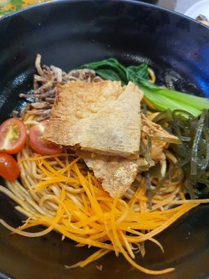 Fried Yuba Dry Ramen ~ Circuit Breaker Period Phase 2 at Flavours by Saute 寻味•素特 in Central Singapore