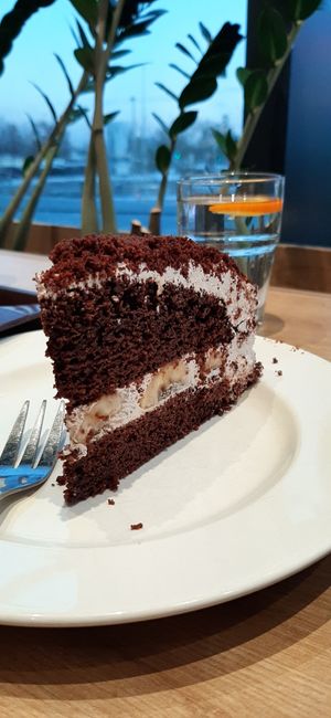 Yummy cake! at Veganland in Prague