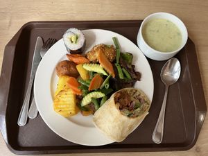 Buffet   at Veganland in Prague