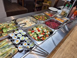 Salad at Veganland in Prague