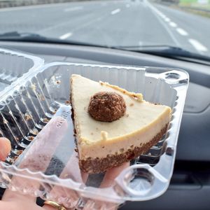 cheesecake at Veganland in Prague