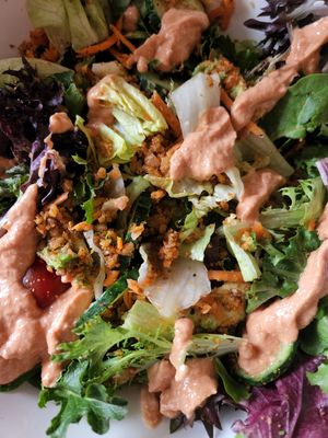 Raw Taco Salad at Loving Hut in Cincinnati