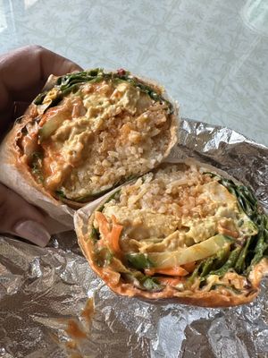 Buffalo wrap  at Loving Hut in Cincinnati