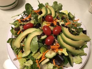 Delicious salad...with ginger almond dressing! at Loving Hut in Cincinnati