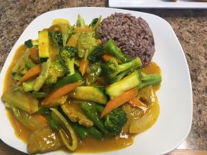 Mixed Veg Curry at Anna's Vegan Plate in Palm Bay